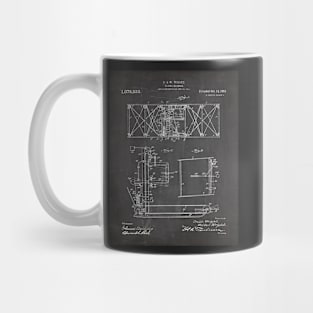 Wright Brothers Aircraft Patent - Aviation Art - Black Chalkboard Mug